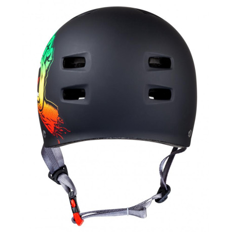 Skateboard helmet Bullet X Santa Cruz Black Rasta 2023 - Skateboard Helmet