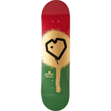 Skateboard Blueprint Spray Heart 8.125\\" Deck Only 2020 - Planche skate