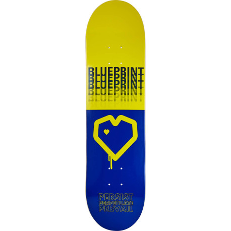 Skateboard Blueprint Spray Heart 8\\" Deck Only 2020 - Skateboards Decks
