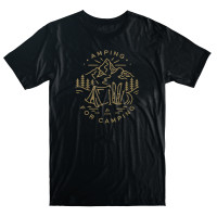 Jones Tee Amping For Camping Black 2021
