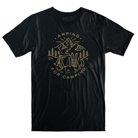 Jones Tee Amping For Camping Black 2021
