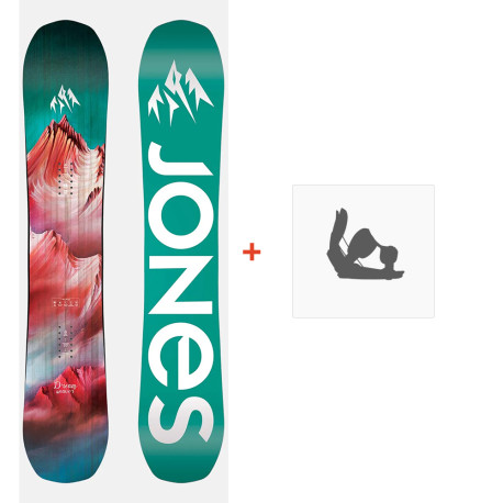 SNOWBOARD SET + BINDINGS Jones Dream Weaver 2023  - Pack Snowboard Homme