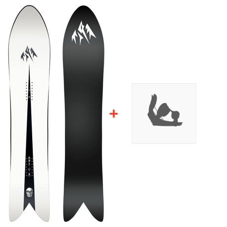 SNOWBOARD SET + BINDINGS Jones Storm Wolf 2024  - Pack Snowboard Homme