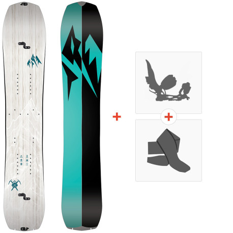 Splitboard Jones Solution Women's 2022 + Fixation Splitboard + Peaux 