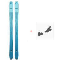 Ski Blizzard Zero G 95 Flat Blue 2021 + FIxations de ski  - Rando Polyvalent