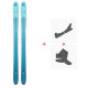 Ski Blizzard Zero G 95 Flat Blue 2021 + Touren Skibindungen + Felle  - Allround Touring