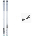 Ski Blizzard Zero G 085 Flat White 2022 + FIxations de ski 