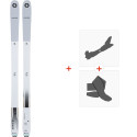 Ski Blizzard Zero G 085 Flat White 2022 + Fixations ski de rando + Peaux 