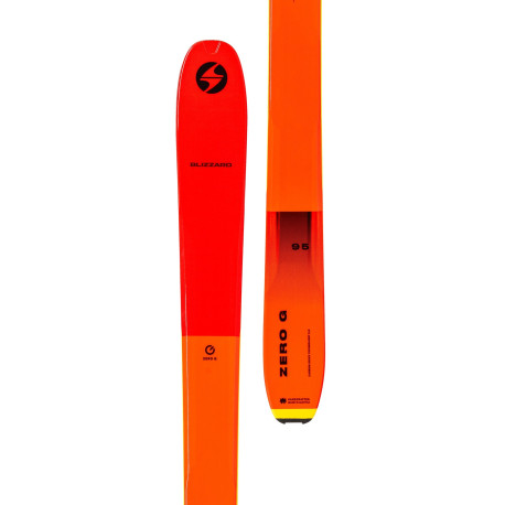 Ski Blizzard Zero G 095 Flat Orange 2022  - Ski Men ( without bindings )