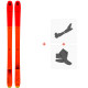 Ski Blizzard Zero G 095 Flat Orange 2022 + Fixations ski de rando + Peaux  - Rando Polyvalent