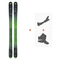 Ski Blizzard Rustler 9 2023 + Touring Ski Bindings + Climbing Skins  - Freeride + Touring