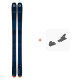 Ski Blizzard Zero G 085 Dark Blue 2023 + FIxations de ski  - Rando Polyvalent