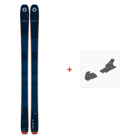 Ski Blizzard Zero G 085 Dark Blue 2023 + FIxations de ski  - Rando Polyvalent