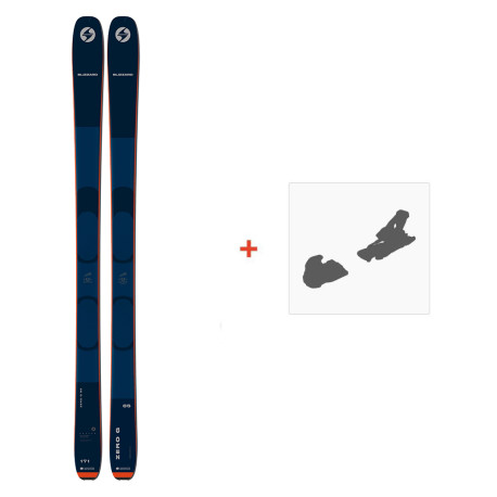 Ski Blizzard Zero G 085 Dark Blue 2023 + FIxations de ski  - Rando Polyvalent