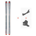 Ski Blizzard Zero G 085 Grey 2025 + Touring Ski Bindings + Climbing Skins 