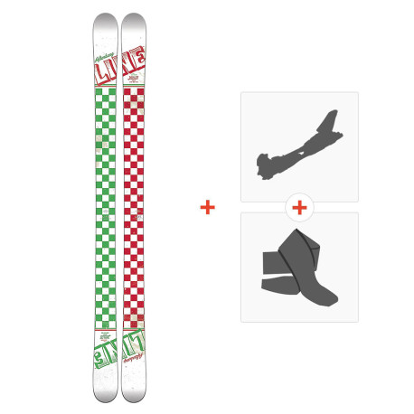 Ski Line Afterbang 2016 + Fixations ski de rando + Peaux  - Freestyle + Piste + Rando