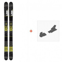 Ski Line Gizmo 2016 + FIxations de ski  - Pack ski junior