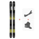 Ski Line Gizmo 2016 + Touring Ski Bindings + Climbing Skins  - Freestyle + Piste + Touring