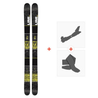 Ski Line Gizmo 2016 + Touring Ski Bindings + Climbing Skins  - Freestyle + Piste + Touring