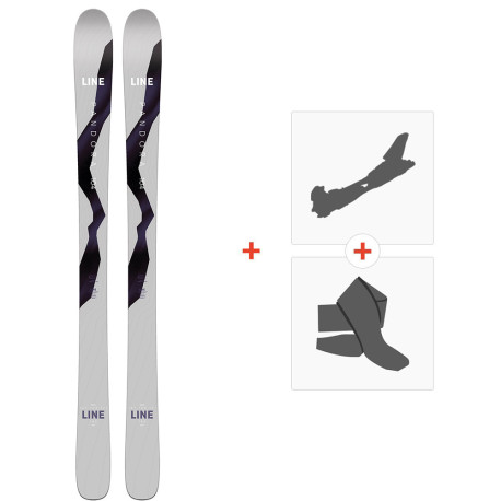 Ski Line Pandora 104 2022 + Touring Ski Bindings + Climbing Skins  - Freeride + Touring