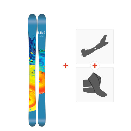 Ski Line Pandora 95 2017 + Fixations ski de rando + Peaux  - All Mountain + Rando