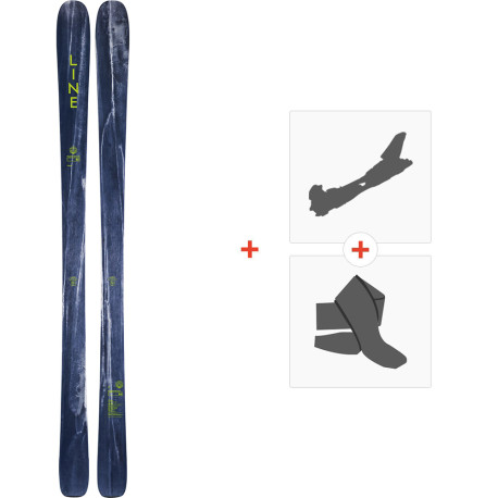 Ski Line Supernatural 86 2020 + Touring Ski Bindings + Climbing Skins  - Ski All Mountain 86-90 mm with optional ski bindings