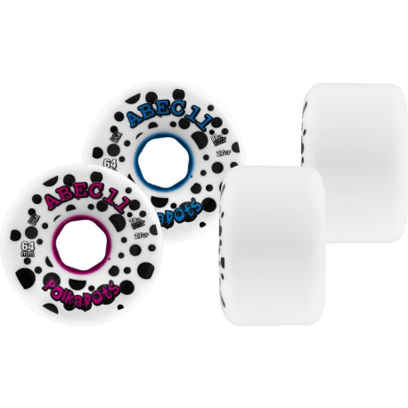 Abec11 Polka Dots White 64mm 2019
