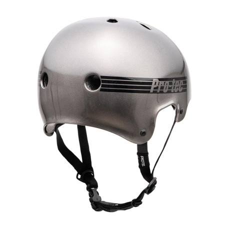 Skateboard helmet Pro-tec Old School Cert Matte Metallic Gunmetal 2023 - Skateboard Helmet