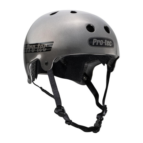 Skateboard helmet Pro-tec Old School Cert Matte Metallic Gunmetal 2023 - Skateboard Helmet