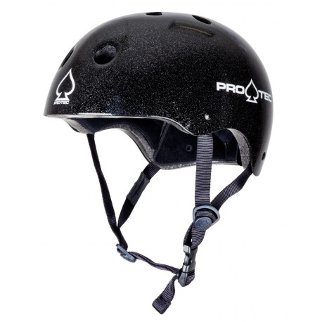 Skateboard-Helm Pro-tec Classic Cert Black Metal Flake 2020 - Skateboard Helme
