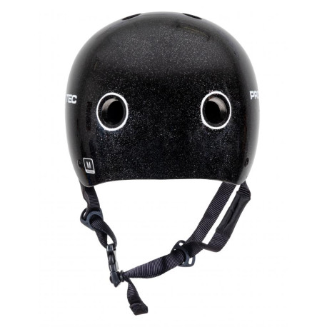 Skateboard-Helm Pro-tec Classic Cert Black Metal Flake 2020 - Skateboard Helme