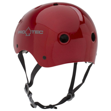 Casque de skateboard Pro-tec Classic Cert Red Metal Flake 2020 - Casques de skate