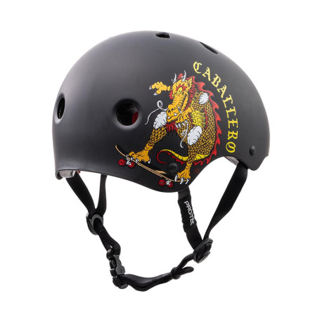 Skateboard helmet Pro-tec Classic Cert Cab Dragon Black 2023 - Skateboard Helmet