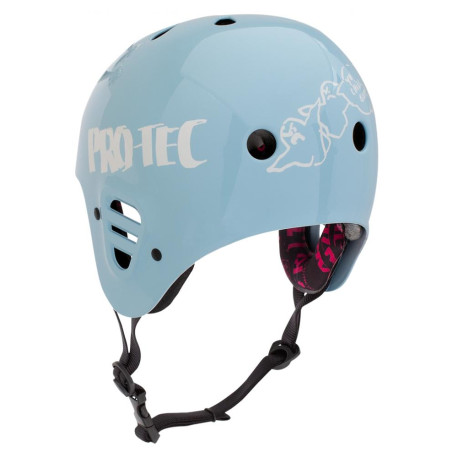 Skateboard helmet Pro-tec FullCut Cert Gonz 2 Light Blue 2020 - Skateboard Helmet