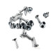 Fixation Accessoires Cast Screw Hardware Pack 2024  - Accessoires fixations ski de randonnée