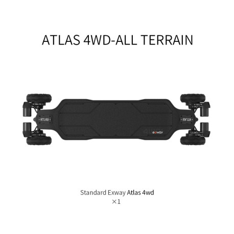 Skateboard Electrique Exway Atlas Carbon 4WD 2021 - Complet 