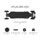 Skateboard Electrique Exway Atlas Carbon 2WD 2021 - Complet 
