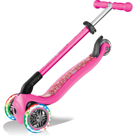 Globber | Primo Foldable Fantasy Lights | Neon Pink flowers 2022