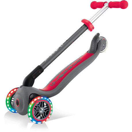 Globber | Primo Foldable Lights | Anodized T Bar | Grey Red 2022