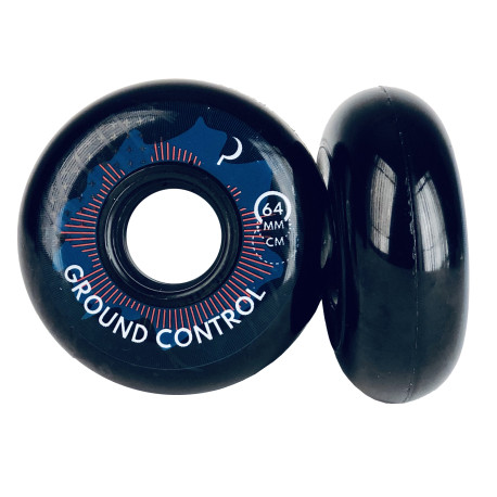 Ground Control Wheels 64mm 90A Turbulence Black 2019