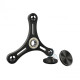 Hand Spinner Tri Metal Fidget Spire / Black 2017