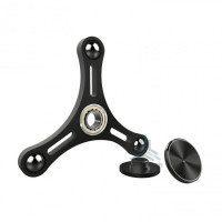 Hand Spinner Tri Metal Fidget Spire / Black 2017