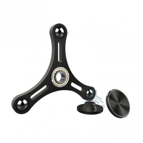 Hand Spinner Tri Metal Fidget Spire / Black 2017