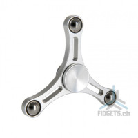 Hand Spinner Tri Metal Fidget Spire / Silver 2017