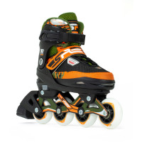 Inlineskates Sfr Pixel Adjustable Children'S Green/Orange 2023