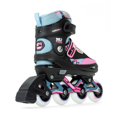 Inlineskates Sfr Pixel Adjustable Children'S Blue/Pink 2023