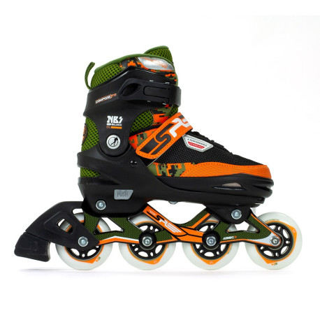 Inlineskates Sfr Pixel Adjustable Children'S Green/Orange 2023