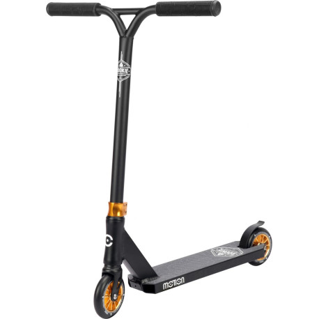 Stunt Scooter Motion Scooter Rookie Pro Black Gold 2022  - Freestyle Scooter Komplett