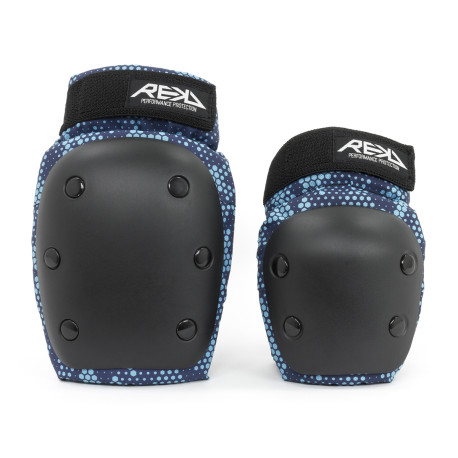 Schutzset Rekd Youth Heavy Duty Double Black/Blue 2023