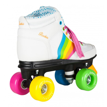 Quad skates Rookieskates Forever Rainbow White 2020